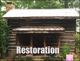 Historic Log Cabin Restoration   Beach City, Virginia